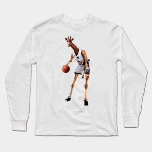 Basketball Player Giraffe Long Sleeve T-Shirt